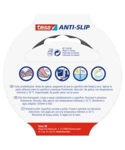 NASTRO ANTISCIVOLO ANTI-SLIP NERO, 25 MM X 5 MT - TESA